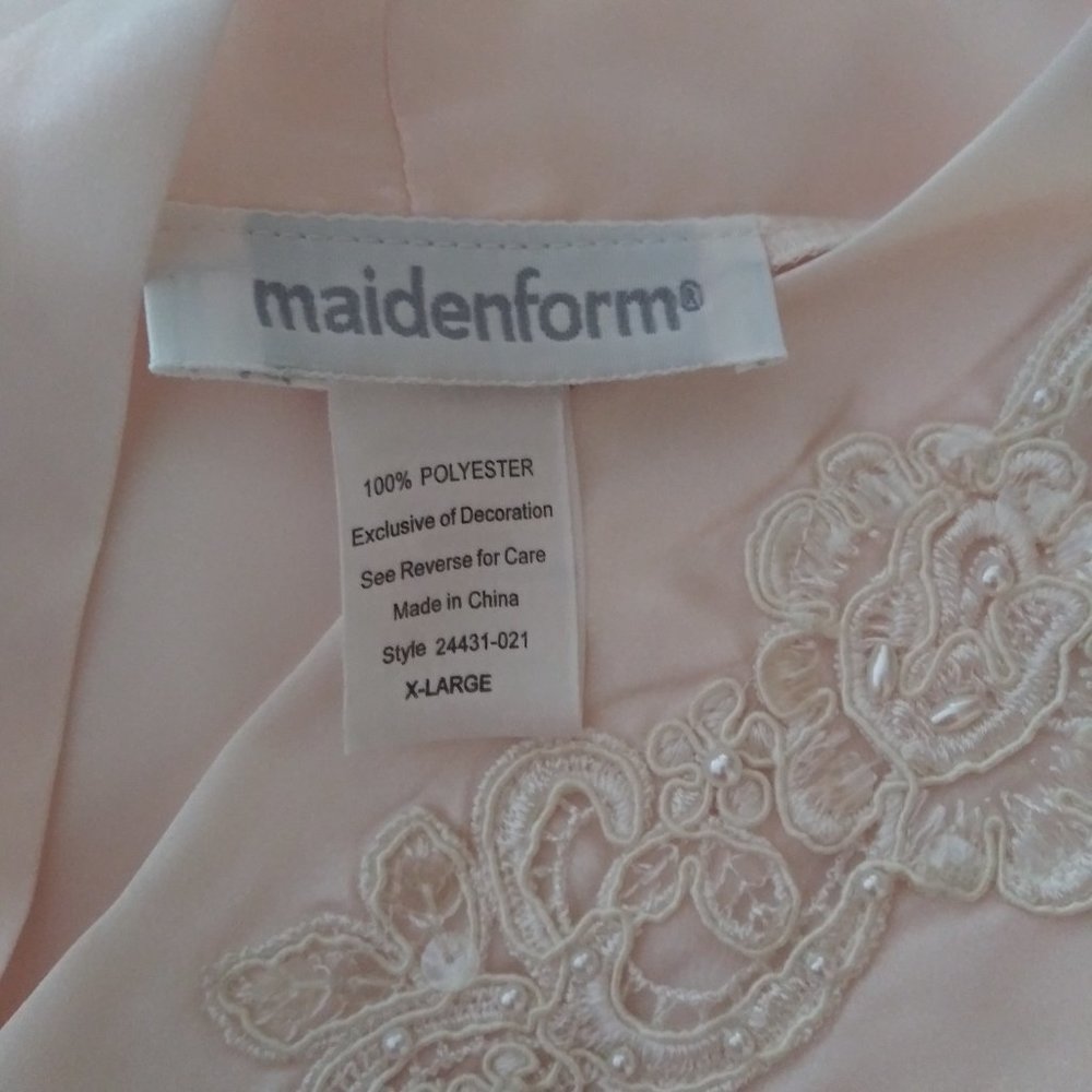 Maidenform Palest Peach Robe - Picture 5 of 5